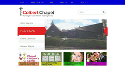 Desktop Screenshot of colbertchapel.org